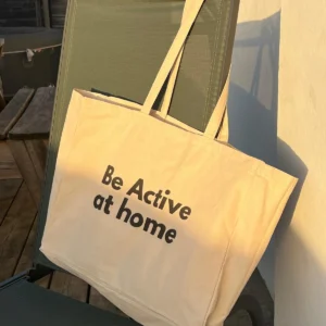 Tote bag écru Be Active at home
